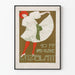 Vintage poster Das Kleine Witzblatt met danseres in witte jurk