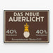 Vintage Poster Das Neue Auerlicht - Gas Saving 40% — framed artwork on a wall