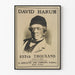 Vintage portret muurposter David Harum 1902