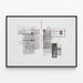 Typographic Design Poster of Best Care Books 1986 — framed artwork on a wall