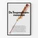 Vintage reclameposter De Toupeerkammoorden met bloederige kam