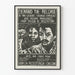 Vintage activist poster for the liberation of Edgardo Enriquez and Regina Marcondes