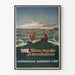 Vintage poster van Den Norske Amerikalinje - Norwegian America Line