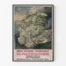 Vintage Poster Den Store Norske Kunsthistorie met Boomillustratie