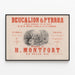Vintage Poster of the Opéra Comique Deucalion & Pyrrha by H. Montfort — framed artwork on a wall