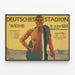 Vintage sportposter Duits - Duits stadion 1913 — ingelijst kunstwerk aan de muur