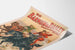 Vintage poster van Barnum & Bailey ruiterwedstrijd op Romeinse paardenbaan