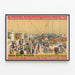 Vintage poster Barnum & Bailey Grand Menagerie Exotic Animals — framed artwork on a wall
