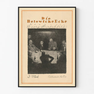 Vintage poster Die Belowfsche Ecke door Georg Hirschfeld