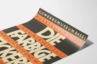 Vintage poster for the exhibition Die Farbige Stickerei 1927