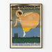 Artistieke en poëtische kerstposter in vintage stijl