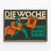 Vintage poster van 'Die Woche' geïllustreerd tijdschrift, modern 1914 — ingelijst kunstwerk aan de muur