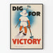 Vintage Poster Dig For Victory Poster Kinderen Tuinieren
