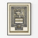 Decoratief Poster Art Nouveau Stijl Diploma 25 Jaar Dienst 1931