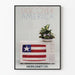 Vintage poster Discover America Worldnet televisie vlag