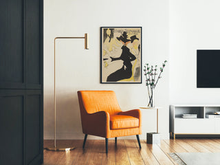 Vintage poster of the Japanese-style sofa, elegant wall decoration