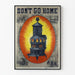Vintage poster van de kolenfornuis Dubuque Soft Burner
