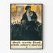 Vintage poster over bewustwording van voedselverspilling