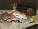 Natuurgetuigenis met vissen - Édouard Manet — weergave van het kunstwerk