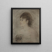 jonge vrouw met decolleté - Édouard Manet — ingelijst kunstwerk aan de muur