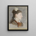 Jonge vrouw met gebroken kraag op profiel - Édouard Manet — ingelijst kunstwerk aan de muur