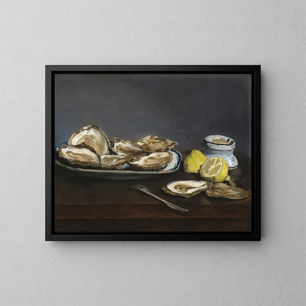 Oesters - Édouard Manet — ingelijst kunstwerk aan de muur