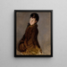 Portret van Isabelle Lemonnier met mouw - Édouard Manet — ingelijst kunstwerk aan de muur