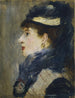 Portret van een dame - Édouard Manet — weergave van het kunstwerk