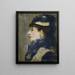 Portret van een dame - Édouard Manet — ingelijst kunstwerk aan de muur