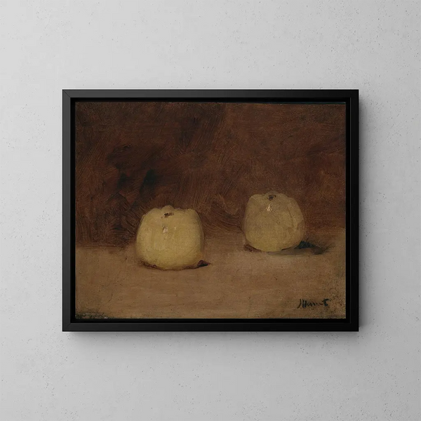 Natuurstudie met twee appels - Édouard Manet — ingelijst kunstwerk aan de muur