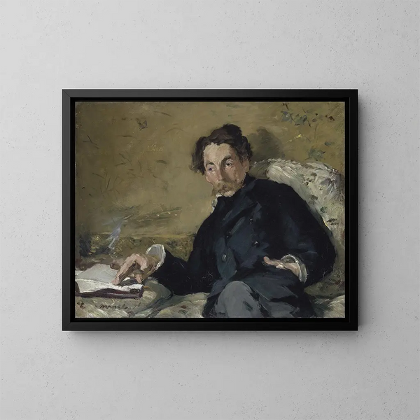 Stéphane Mallarmé - Édouard Manet — ingelijst kunstwerk aan de muur