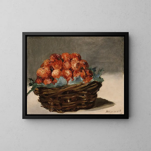 Aardbeien - Édouard Manet — ingelijst kunstwerk aan de muur