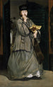 Straatzangeres - Édouard Manet — weergave van het kunstwerk
