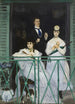 Het balkon - Édouard Manet — weergave van het kunstwerk