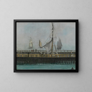 douard Manet - The jetty of BoulognesurMer.webp