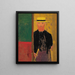 Zelfportret met stok en hoedje – Édouard Vuillard — ingelijst kunstwerk aan de muur