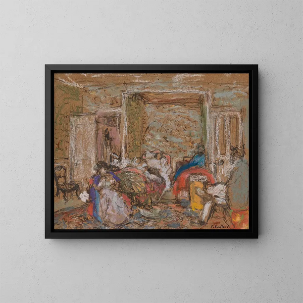 Kamer Amfrville, Madame Hessel souffrante - Édouard Vuillard — ingelijst kunstwerk aan de muur