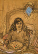 Studie voor het portret van gravin Anna de Noailles - Édouard Vuillard — weergave van het kunstwerk