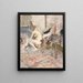 van een naakte vrouw bij de open haard - Édouard Vuillard — ingelijst kunstwerk aan de muur
