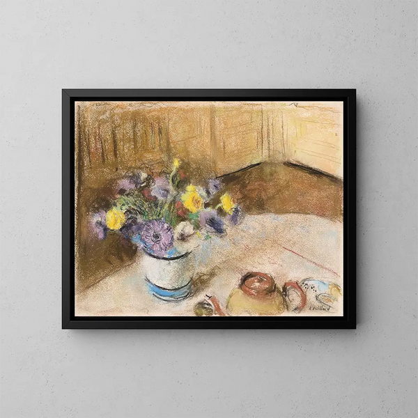 Bloemen - Édouard Vuillard — ingelijst kunstwerk aan de muur