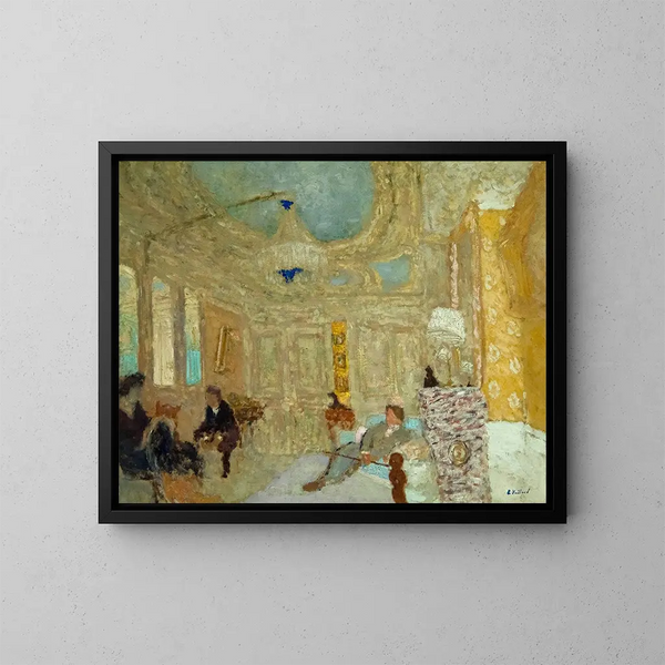 in de wachtkamer - Édouard Vuillard — ingelijst kunstwerk aan de muur