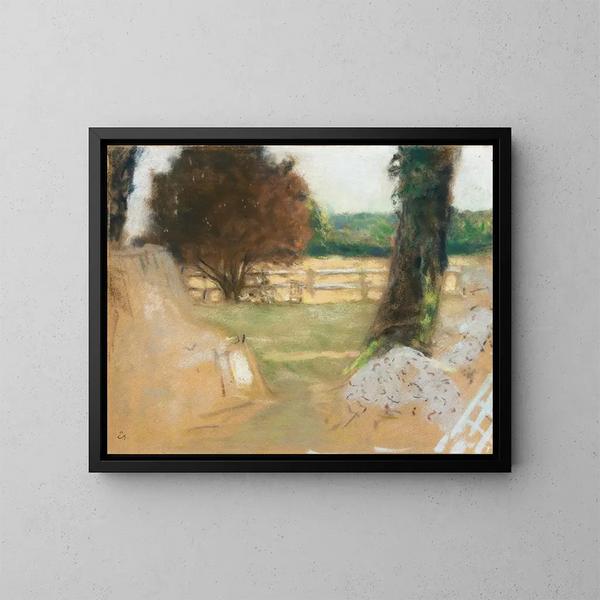 La Barrière blanche aux Clayes - Édouard Vuillard — ingelijst kunstwerk aan de muur