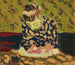 Marie leunt op haar werk - Édouard Vuillard — weergave van het kunstwerk
