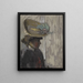 Model met grote hoed - Édouard Vuillard — ingelijst kunstwerk aan de muur