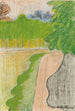 Straatlandschap met bomen - Édouard Vuillard — weergave van het kunstwerk