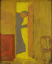 De moeder van de kunstenaar opent een deur - Édouard Vuillard — weergave van het kunstwerk