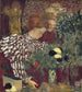 Vrouw in gestreepte jurk - Édouard Vuillard — weergave van het kunstwerk