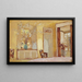 Vrouw in een Interieur Madame Hessel aux Clayes - Édouard Vuillard — ingelijst kunstwerk aan de muur