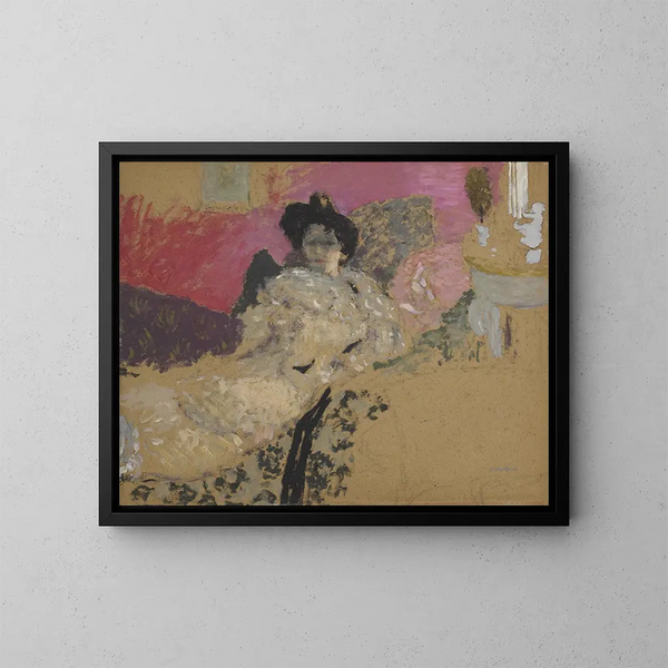 Studie voor het portret van Madame Delierre - Édouard Vuillard — ingelijst kunstwerk aan de muur