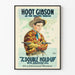 Vintage westernposter The Double Hold-Up met Hoot Gibson